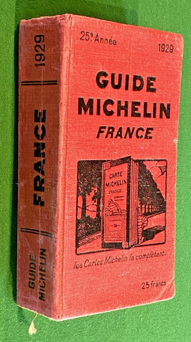 Guide michelin rouge 1929 - guide,