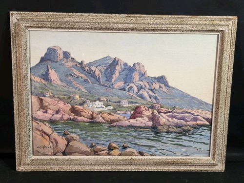 Tableau aquarelle vue cap - tableau,
