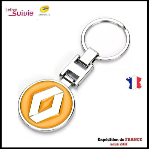 Porte clé renault - porte, métal