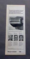 OLD ADVERTISING ADVERT CLIPPING 240617 / ELECTRIC RAZOR BROWN SIXTANT