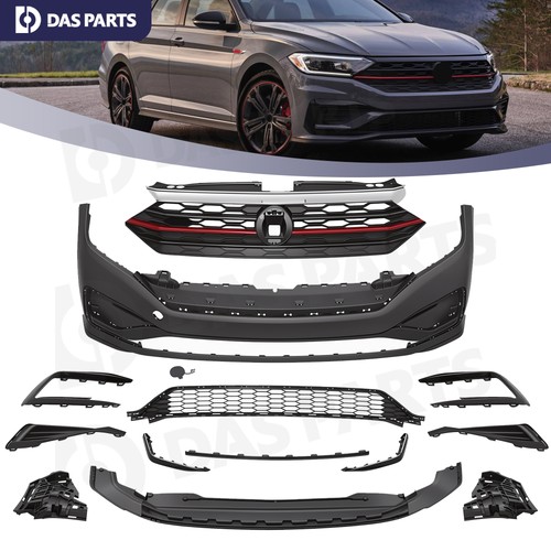 Black front bumper grill - black,
