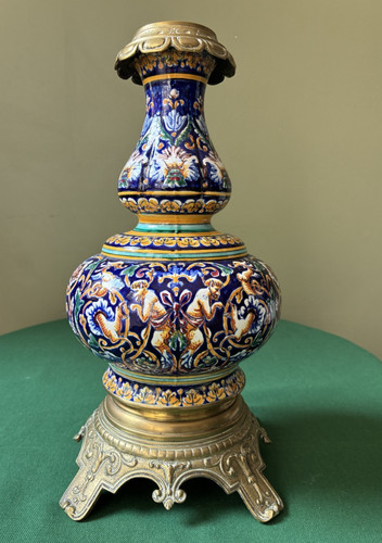 Lampe pétrole gien motif - pétrole,