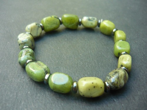 Bracelet perles jade - de, du
