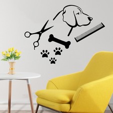  Toilettage Salon chien amovible mur vinyle autocollant décor à la maison Art