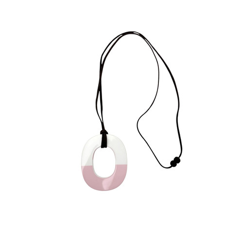Collier avec pendentif bois - collier,