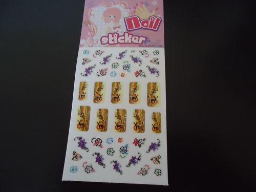 Stickers ongles cerf lot de - cerf-,