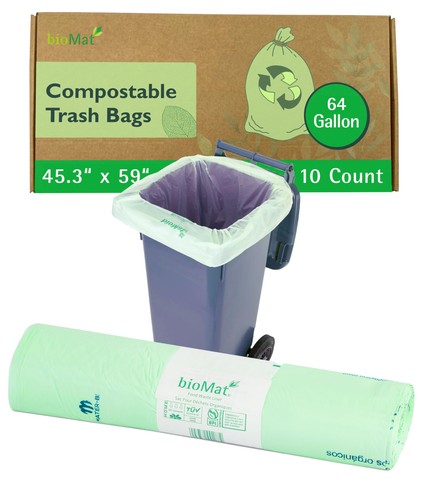 Sac poubelle compostable - poubelle,