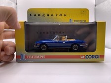 Vanguards Corgi 1:43 Triumph Stag Tahiti Blue Soft Top VA10102