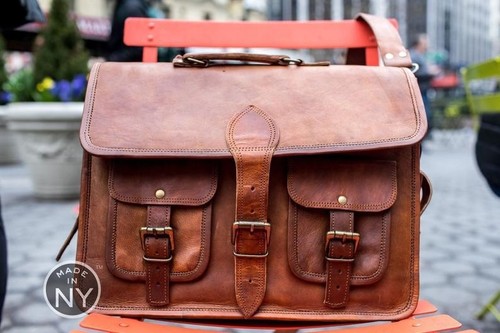 Sac cuir chèvre - sac, vintage