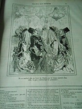 Caricature 1876 - Foyer de