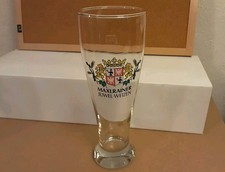 Maxlrainer Juwel-Weizen Logo RASTAL 9-1/8" Tall 0.5 Liter Beer Glass Germany NR