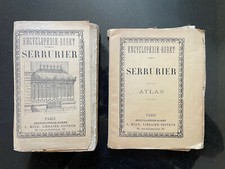 MANUELS - ENCYCLOPEDIE RORET - SERRURIER - 2 VOL TEXTE ET ATLAS - 1916  PLANCHES