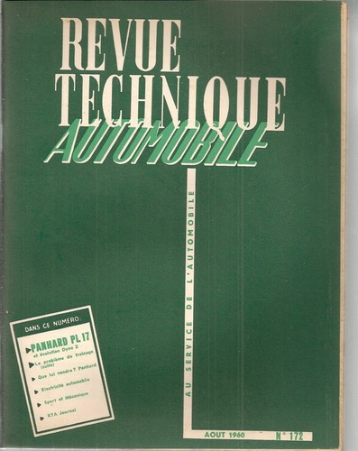 Revue technique automobile - technique,