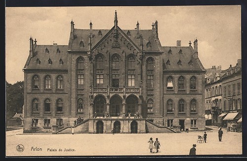 Cpa arlon palais - arlon,,