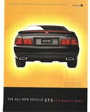 Cadillac Seville STS V8 Northstar Rear View Print Ad 1999