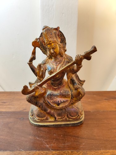 Statue bronze sarasvati - bronze,