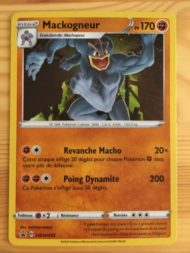 Carte pokémon holo mackogneur - carte,
