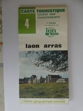 Carte IGN verte 4 laon arras   edition 3   1980