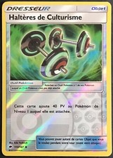 POKEMON CARD Bodybuilding Dumbbells Burning Shadows 113/147 Reverse Excel. condition