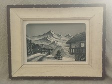 Ancien Tableau en Bois