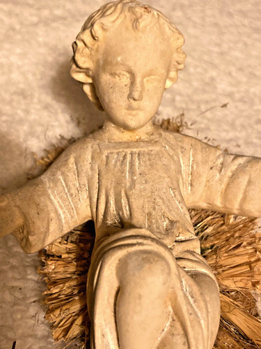 Enfant jésus ancien - enfant, crèche