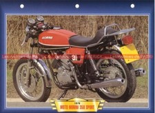 MORINI 350 SPORT 3 1/2 1973-1984 Fiche Moto #005214