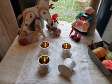 lot de 4 anciens coquetiers