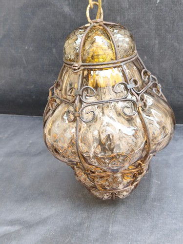 Lanterne murano verre soufflé - verre,