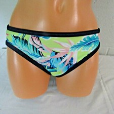Tommy Bahama Active Palms Paradise Hipster Swim Bottom Mare Navy Limeade S NWOT