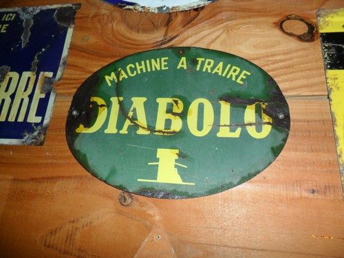 Plaque tole ancienne - en,