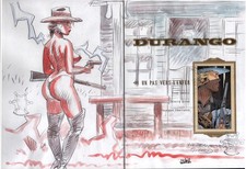 DURANGO T. 14 UN PAS VERS L' ENFER AVEC UNE DEDICACE DE GIROD EO TRES BEL ETAT