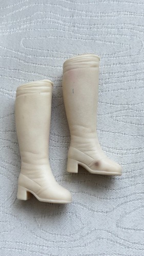 Paire bottes blanches - paire,