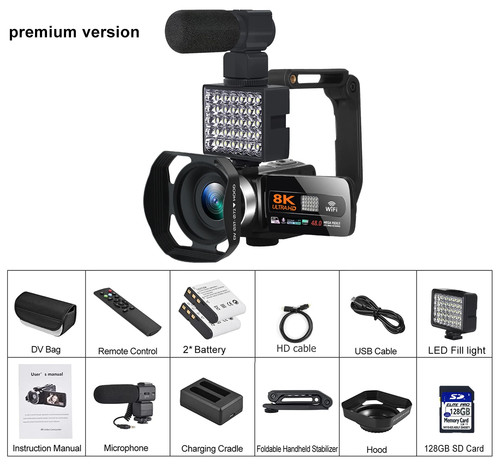 Caméra vidéo numérique hdr - numérique,