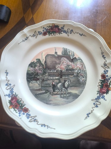 Assiette plate faïence
