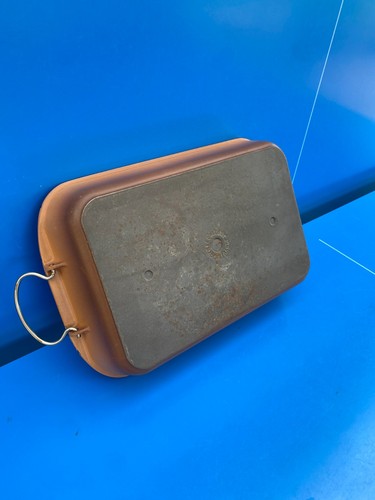 Creuset ancien grand plat a - plat,