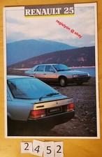 RENAULT 25 TS GTS TD GTD  TURBO D/ DX TX GTX V6 i V6 TURBO Prospectus 8 p Fr 88