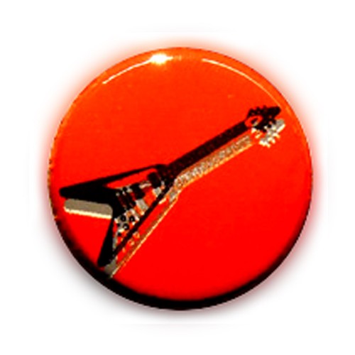 Badge guitare triangle - badge,