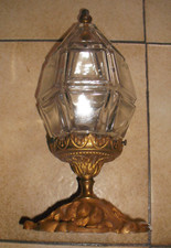 Ancien luminaire obus en verre