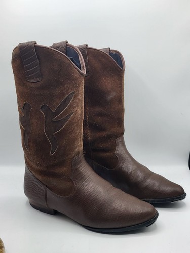 Bottes western cuir - , marron