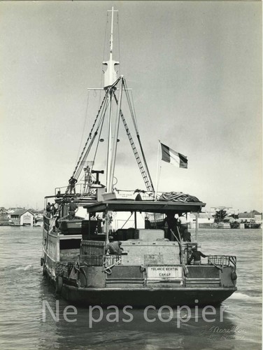 Bateau vers 1960 pêche - 1960, la