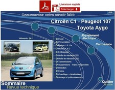 Citroën C1 Peugeot 107 Toyota Aygo RTA PDF Revue technique 1.0 - 1.4 HDi PDF