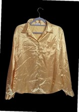 Chemise satin Etam dorée –