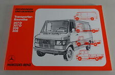 Technical Graphics Mercedes Benz T1 Bremen Transporter 207, 307, 208, 308 1977