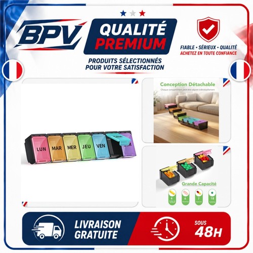 Pilulier semainier jours 7 - pilulier,