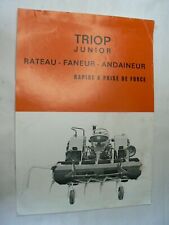 agricultural catalogue leaflet: winding fan rat TRIOP JUNIOR