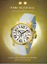 ADVERTISING PAPER 2007 TW STEEL tachometer watch 290412