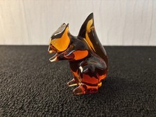 Saint Louis Crystal Amber Squirrel