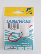 10 Hameçons pêche montés