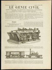 1887 - Machine à saboter à et percer les traverses de chemin de fer