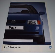 Car brochure catalogue VW Polo III type 6N open air stand May 1996!